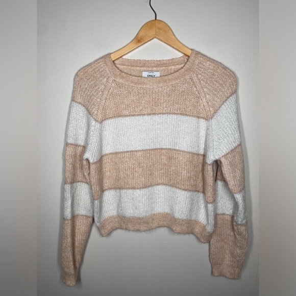 ONLY Malone Striped Crewneck Knit Sweater - Picture 5 of 10